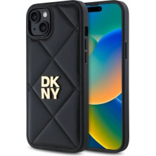 Dkny Quilted Stack Logo iPhone 15 Plus Case - Black