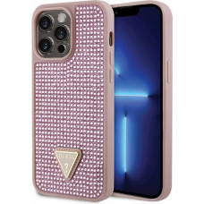 Guess Rhinestone Triangle case for iPhone 14 Pro Max - pink