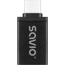 Savio Adapteris Savio AK-80 USB-C to USB-A Black