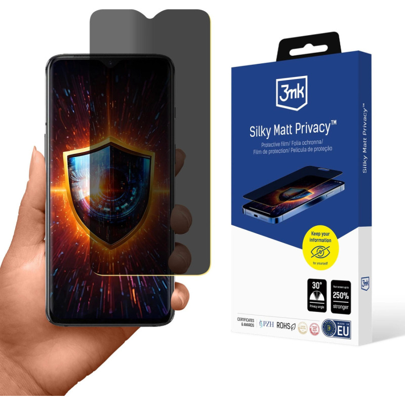 3Mk Protection Folia ochronna prywatyzująca matowa 3mk Silky Matt Privacy na OnePlus 7