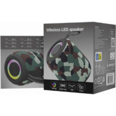 Gembird Skaļrunis Gembird Bluetooth LED Speaker SPK-BT-LED-05-CM Camo