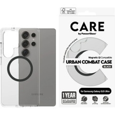 Panzerglass CARE by PanzerGlass Flagship Urban Combat Black QI Case for Samsung Galaxy S25 Ultra - Transparent