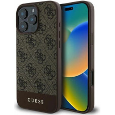 Guess 4G Bottom Stripe case for iPhone 16 Pro - brown