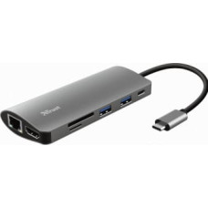 Trust Dokstacija Trust Dalyx 7-in-1 USB-C Silver