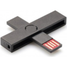 +ID ID karšu lasītājs +ID eID / Smart Card Black USB