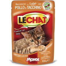 Lechat Pouches ar caļa un titara gaļas gabaliniem 100 g