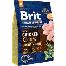 Brit PREMIUM By Nature Junior M 3 kg barība kucēniem