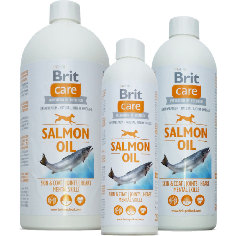 Brit CARE Salmon Oil 500 ml papildbarība suņiem