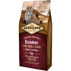 Carnilove Reindeer Adult Cat Energy & Outdoor 6 kg barība kaķiem