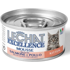 Lechat Excelence Mousse KITTEN Salmon and Chicken 85 g - konservi kaķiem