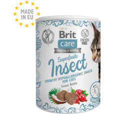 Brit Care Cat Snack Superfruits Insect 100 g papildbarība kaķiem