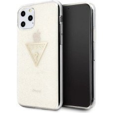 Guess GUHCN58SGTLGO iPhone 11 Pro gold/gold hard case Glitter Triangle