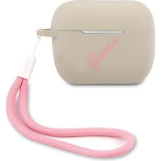 Guess GUACAPLSVSGP AirPods Pro cover gray pink/grey pink Silicone Vintage