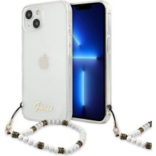 Guess GUHCP13MKPSWH iPhone 13 6.1" Transparent hardcase White Pearl