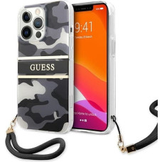 Guess GUHCP13XKCABBK iPhone 13 Pro Max 6.7" black/black hardcase Camo Strap Collection