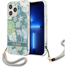 Guess GUHCP13LHFLSN iPhone 13 Pro / 13 6.1" green/green hardcase Flower Strap