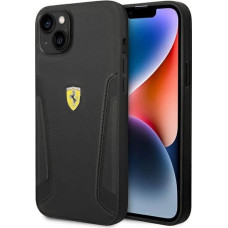 Ferrari FEHCP14MRBUK iPhone 14 Plus 6.7" black/black hardcase Leather Stamp Sides