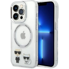 Karl Lagerfeld KLHMP14XHKCT iPhone 14 Pro Max 6.7 "hardcase transparent / transparent Karl & Choupette Aluminum Magsafe