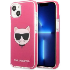 Karl Lagerfeld Choupette Head case for iPhone 13 - fuchsia