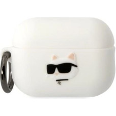 Karl Lagerfeld KLAP2RUNCHH AirPods Pro 2 cover white/white Silicone Choupette Head 3D