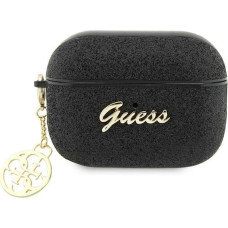 Guess GUAP2GLGSHK AirPods Pro 2 cover black/black Glitter Flake 4G Charm