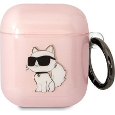 Karl Lagerfeld KLA2HNCHTCP Airpods 1/2 cover pink/pink Ikonik Choupette