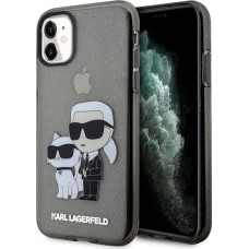 Karl Lagerfeld KLHCN61HNKCTGK iPhone 11 / Xr 6.1" black/black hardcase Gliter Karl&Choupette