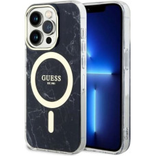 Guess GUHMP14XPCUMAK iPhone 14 Pro Max 6.7" black/black hardcase Marble MagSafe