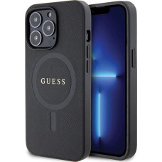 Guess GUHMP13LPSAHMCK case for iPhone 13 Pro / 13 - black Saffiano MagSafe