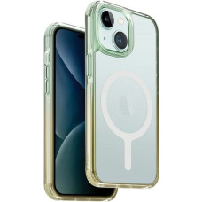 Uniq Combat Duo Magclick Charging case for iPhone 15 - green and yellow