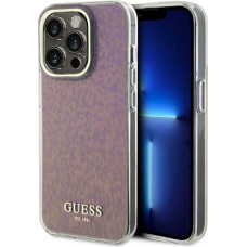 Guess GUHCP15LHDECMP iPhone 15 Pro 6.1" pink/pink hardcase IML Faceted Mirror Disco Iridescent