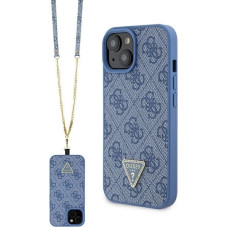 Guess GUHCP15SP4TDSCPB iPhone 15 6.1" blue/blue hardcase Crossbody 4G Metal Logo