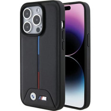 BMW Quilted Tricolor case for iPhone 15 Pro Max - black