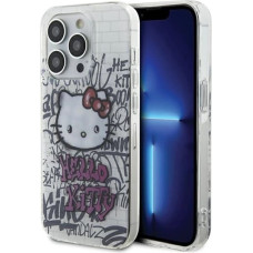 Hello Kitty IML Kitty On Bricks Graffiti case for iPhone 14 Pro Max - white