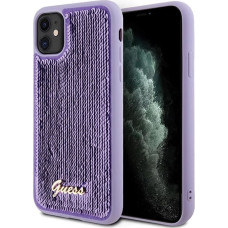 Guess Sequin Script Metal case for iPhone 11 / Xr - purple