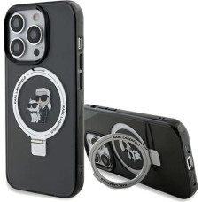 Karl Lagerfeld Ring Stand Karl&Choupette MagSafe case for iPhone 14 Pro Max - black