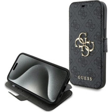 Guess 4G Metal Logo case for iPhone 15 / 14 / 13 - gray