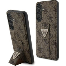 Guess Grip Stand 4G Triangle Strass case for Samsung Galaxy S24+ - brown