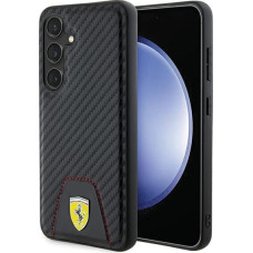 Ferrari Carbon Stitched Bottom case for Samsung Galaxy S24 - black