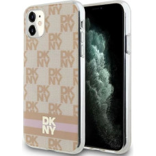 Dkny IML Checkered Mono Pattern & Printed Stripes MagSafe case for iPhone 11 / Xr - pink