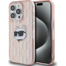 Karl Lagerfeld IML Choupette Head & Monogram case for iPhone 13 Pro / 13 - pink