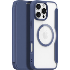 Dux Ducis Skin X Pro iPhone 16 Pro Case with MagSafe and Flip Cover - Blue