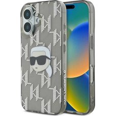 Karl Lagerfeld IML Karl Head Electroplated iPhone 16 Case - Black