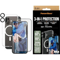 Panzerglass Bundle 3in1 iPhone 16 Plus 6.7" D3O Hardcase + Screen Protector UWF+ Lens B1293+2863+1283