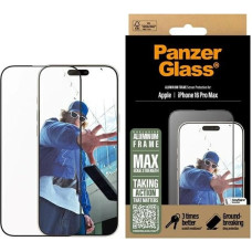 Panzerglass Screen Protector Aluminum Frame iPhone 16 Pro Max 6.9" Ultra-Wide Fit 2852