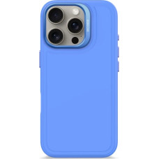 Decoded AntiMicrobial Silicone Stacks Backcover Case with MagSafe for iPhone 16 Pro - Blue