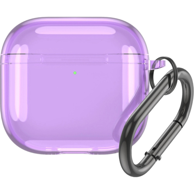 Hurtel Airpods 4 Transparent Case - Purple