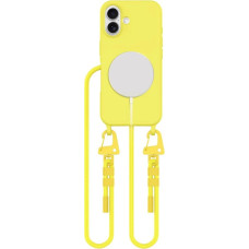 Tech-Protect MagNecklace MagSafe Case with Lanyard for iPhone 16 - Yellow