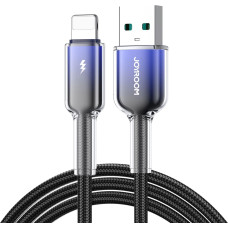 Joyroom S-A42 Crystal-Clear Series 3A USB-A - Lightning cable 1.2m - black