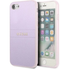 Guess GUHCI8PSASBPU iPhone 7/8 / SE 2020 / SE 2022 hardcase purple/purple Saffiano Hot Stamp & Metal Logo